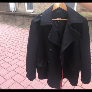Express Men’s Military Peacoat (Medium)
